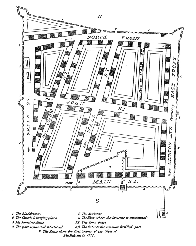 Map of the stockade