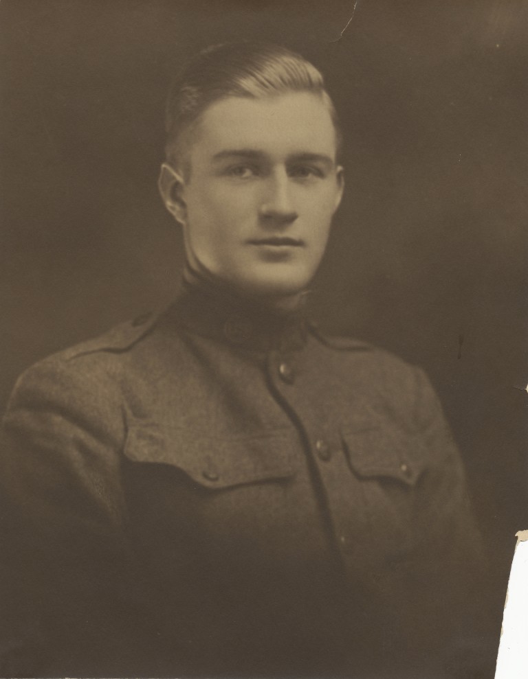 Sergeant William Anderson Carl in uniform, 1918